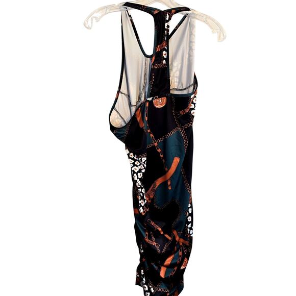 Shein XL Black Body Hugging Open Back Women's Sleeveless Sun Dress Miss 16 18 - Picture 4 of 5